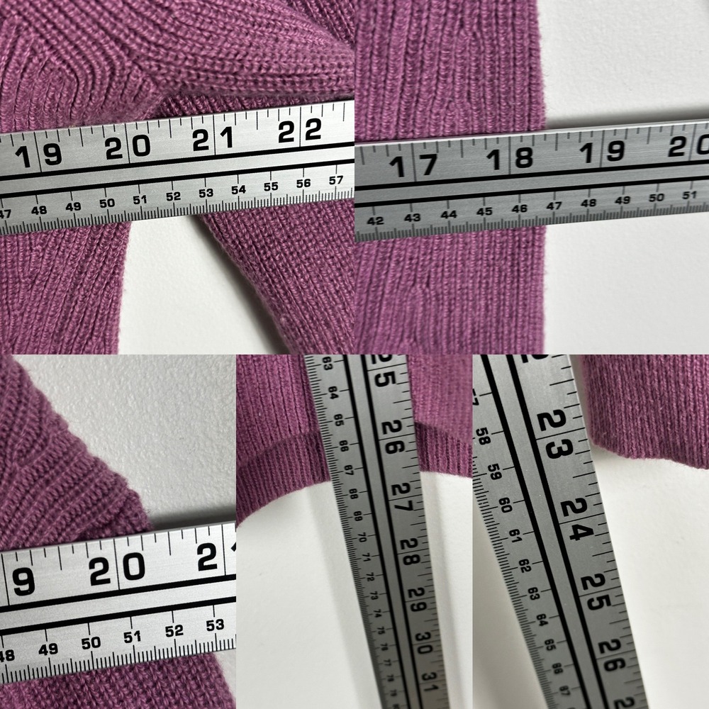 Lululemon Merino Wool Blend Ribbed Crewneck Sweater Dusty Purple Womens Medium 8 - Picture 11 of 12